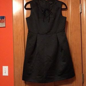 La Chapelle sleeveless black satin dress size 4